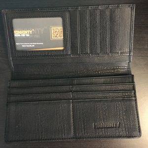Monhinty Italian Leather Long wallet
